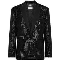 Herren Blazer Jacke mit Paillettenbesatz