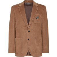 Cord Zweiknopf-Blazerjacke