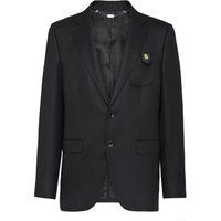 Herren Wollflanell Blazer mit Aufnäher
