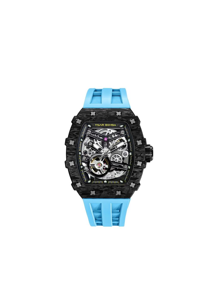 Automatische Skelett-Zifferblatt Herrenuhr