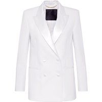 Zweireihiger Blazer mit Satin-Revers
