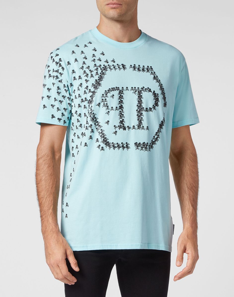 Schädel & Knochen T-Shirt aus Baumwolljersey