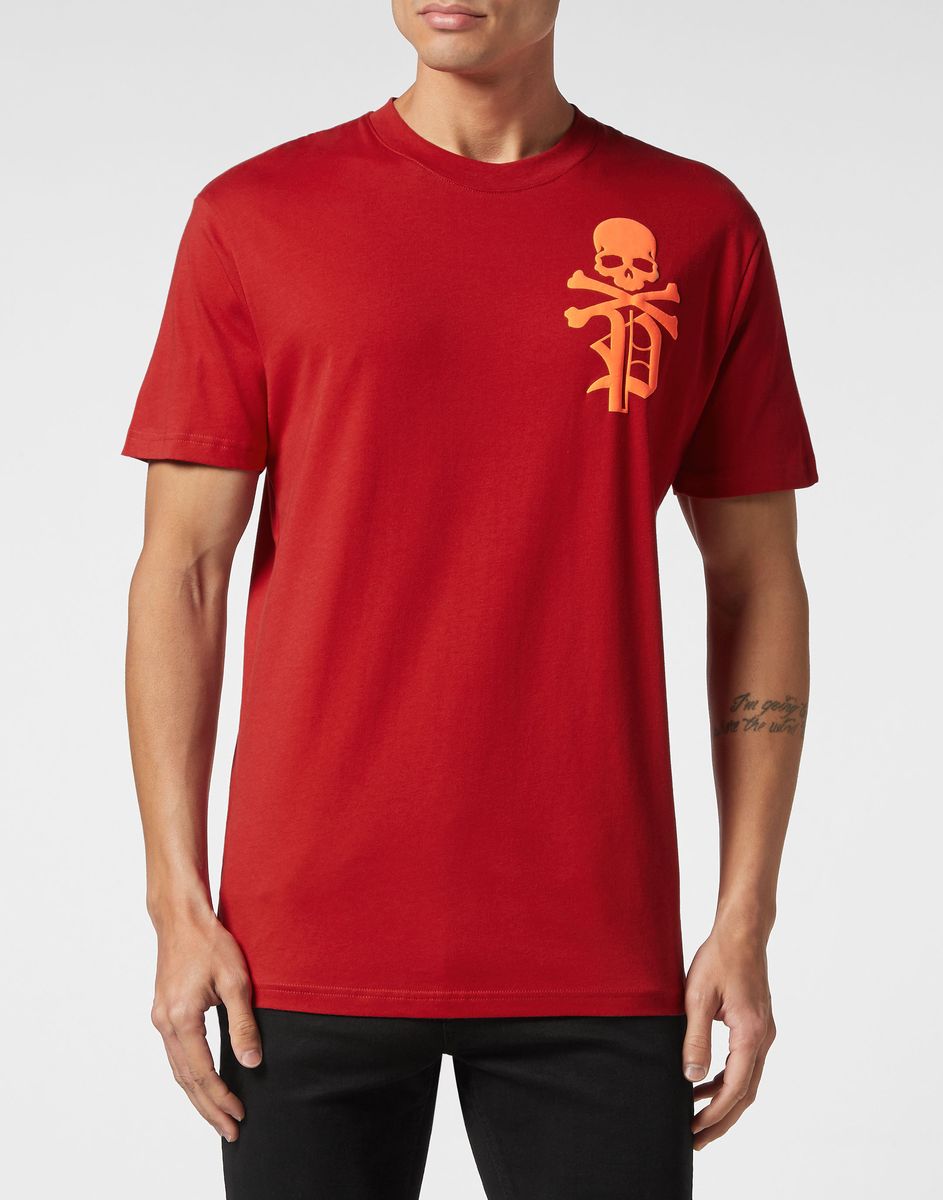 Schädel & Knochen T-Shirt aus Baumwolljersey