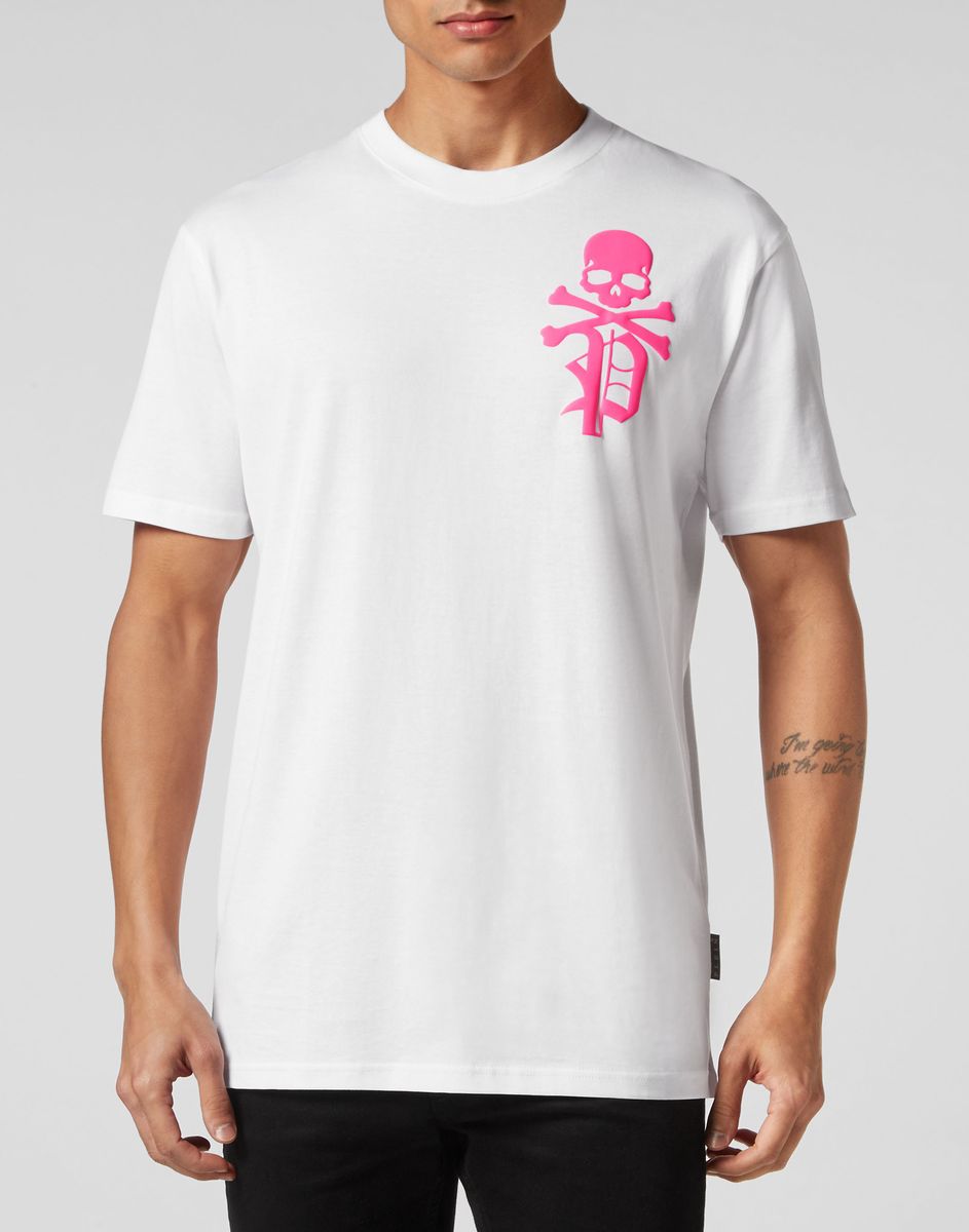 Schädel & Knochen T-Shirt aus Baumwolljersey