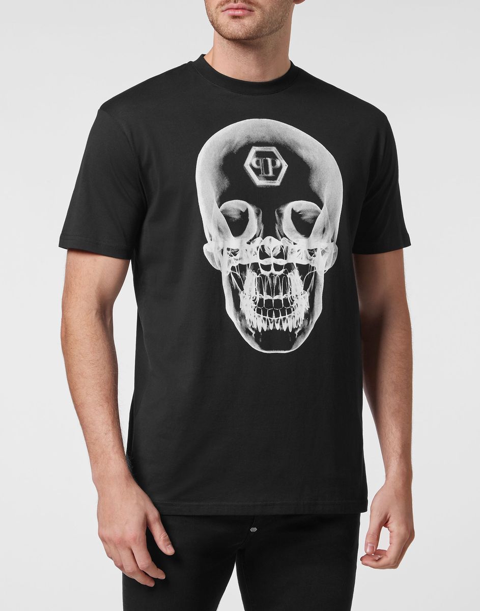 T-Shirt mit Totenkopf Grafik