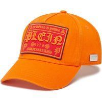 Orangefarbene Gothic Logo Baseballkappe