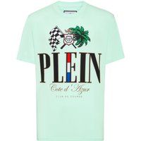 Baumwolljersey T-Shirt mit Grafikprint