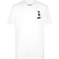 Baumwoll T-Shirt mit Rennemblem