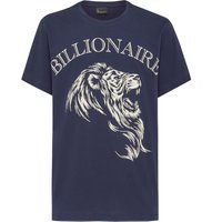 Baumwolljersey T-Shirt mit Löwenprint