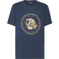 Baumwolljersey T-Shirt mit Löwenprint
