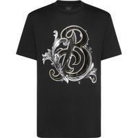 Barock Buchstaben Grafik Baumwoll-T-Shirt