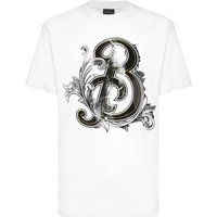 Barock Buchstaben Grafik Baumwoll-T-Shirt
