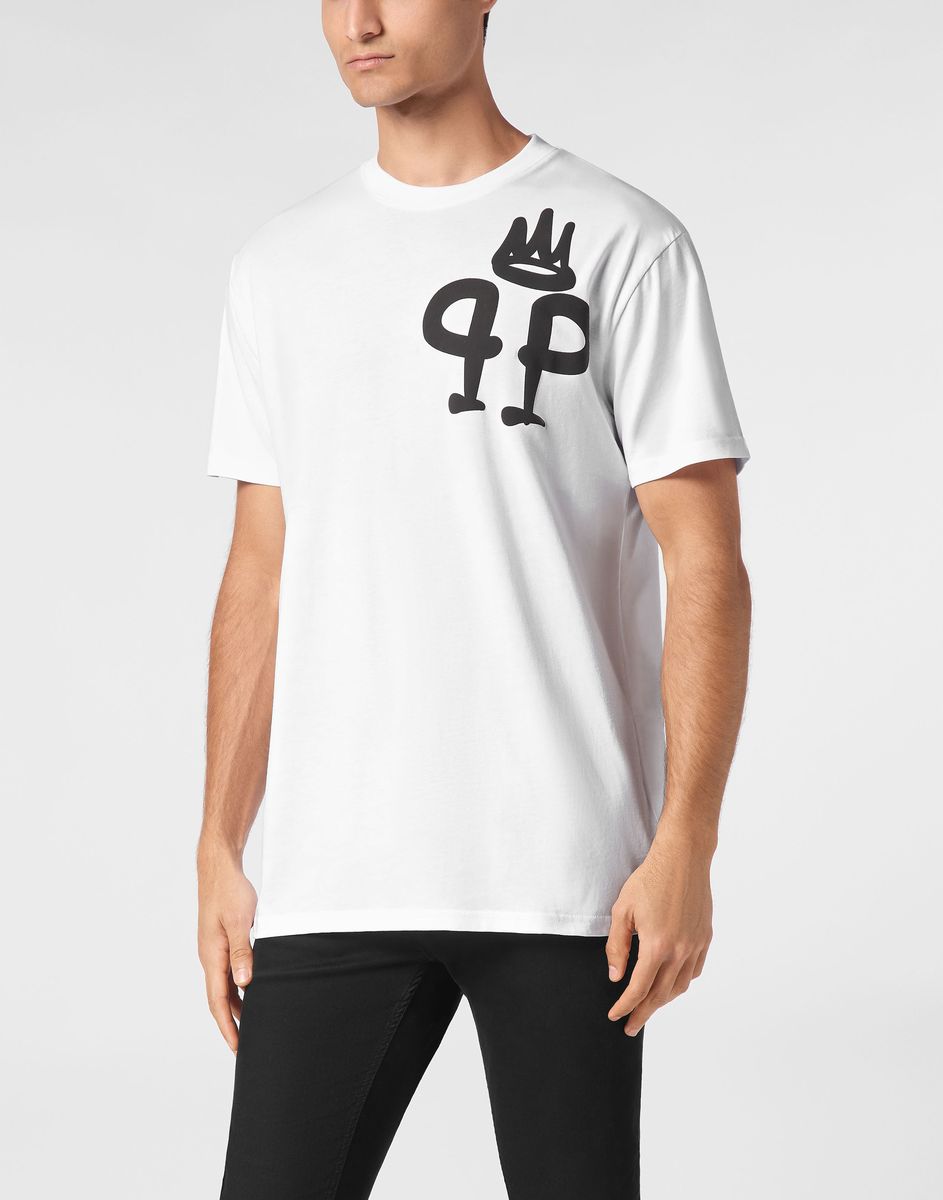 Lässiges Baumwoll-T-Shirt mit Print