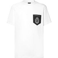 Baumwoll-T-Shirt mit Wappen-Print