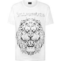 Baumwoll-T-Shirt mit Löwen-Grafikprint