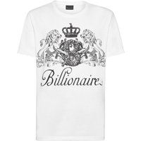 Baumwoll-T-Shirt mit Löwen-Grafikprint
