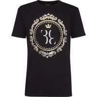 Barockes Monogramm Baumwoll-T-Shirt