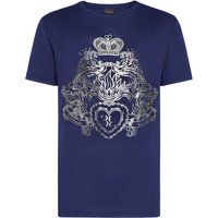 Barockes Monogramm Baumwoll-T-Shirt