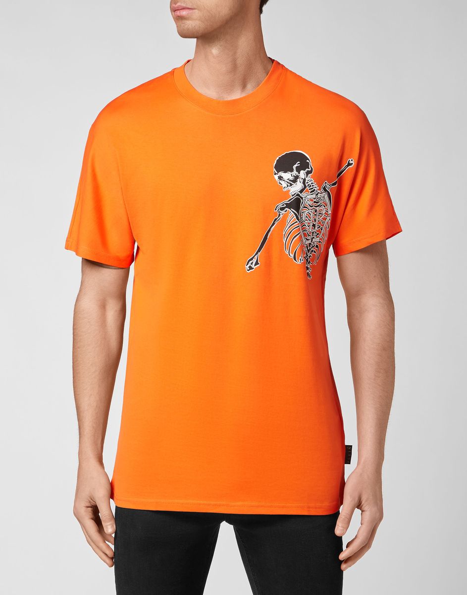 Baumwoll T-Shirt mit Grafikprint