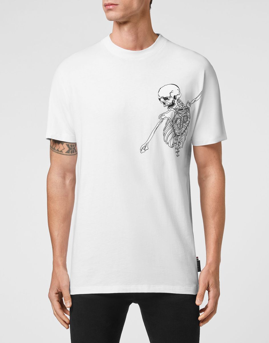 Baumwoll T-Shirt mit Grafikprint