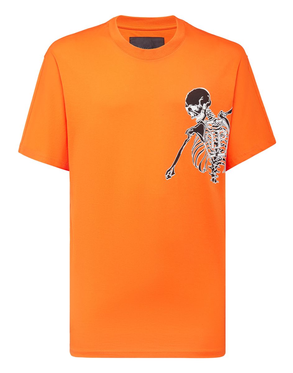 T-Shirt mit Skelett-Grafik-Print