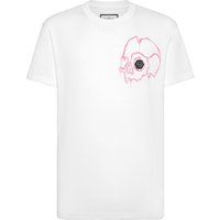 Baumwoll-T-Shirt mit Totenkopf-Grafikprint