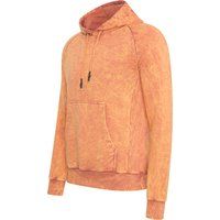 Pullover Hoodie Sweatshirt mit Acid-Wash-Effekt