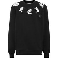 Gothic Schriftzug Rundhals Sweatshirt
