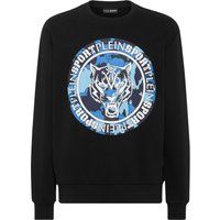 Sweatshirt mit Grafik-Tiger-Camo-Print