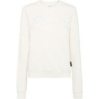 Sweatshirt aus Baumwolle mit gesticktem Logo