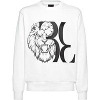 Baumwoll-Sweatshirt mit Löwen-Grafikprint