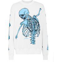 Sweatshirt mit Skelett Grafikdruck