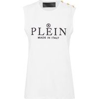 Ikonisches ärmelloses Jersey-Top mit Knöpfen