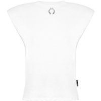 Ärmelloses Baumwolljersey-Top mit Piercing