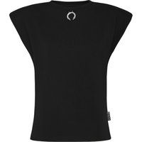 Ärmelloses Baumwolljersey-Top mit Piercing