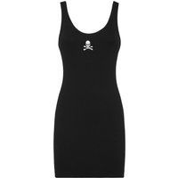 Geripptes, figurbetontes Minikleid