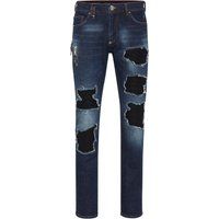 Distressed Slim Fit Denim Jeans
