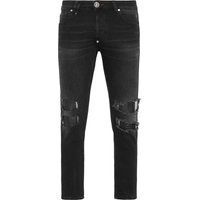 Zerrissene Skinny Fit Denim Hosen