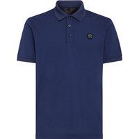 Langärmliges Baumwoll-Piqué-Poloshirt