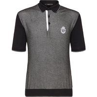 Herren Strick Polohemd mit Wappen