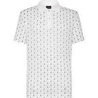 Poloshirt Baumwolljersey mit Wappenmuster
