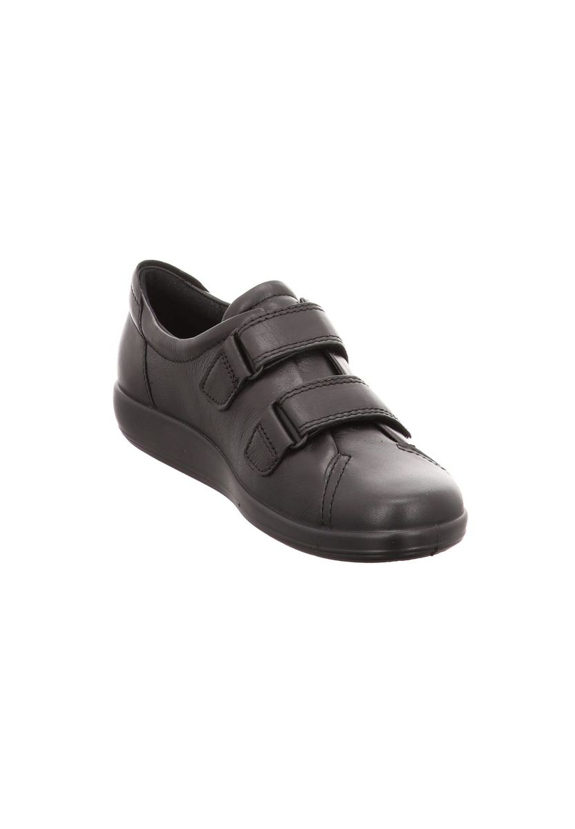Leder Sneaker mit Klettverschluss