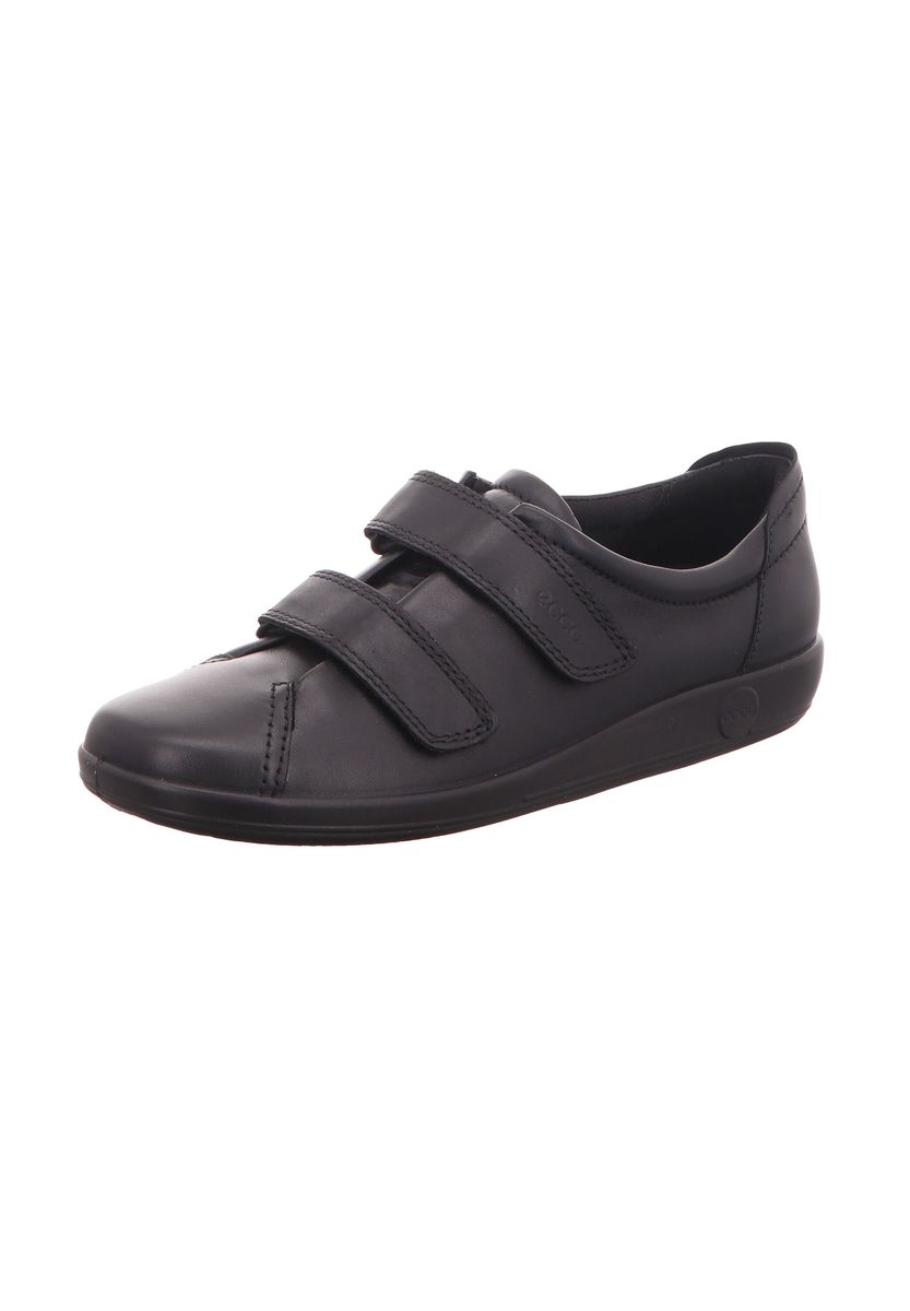 Leder Sneaker mit Klettverschluss