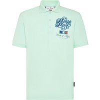 Piqué-Poloshirt mit Grafikprint
