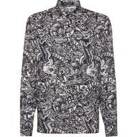 Seidenhemd Slim Fit mit Tattoo-Print
