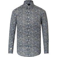 Hemd mit Blumenmuster Slim Fit