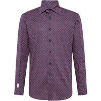 Slim Fit Hemd mit geometrischem Muster