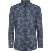 Slim Fit Hemd mit geometrischem Muster