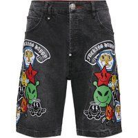 Bestickte Denim Shorts Formentera Smile