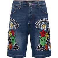 Bestickte Denim Shorts Formentera Smile